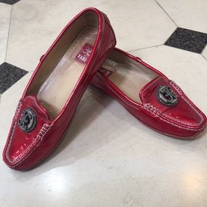 FABI ( famous Italy brand) red flats